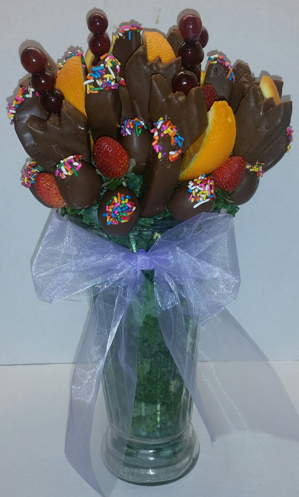 Blooming Chocolate Fruit Flowers