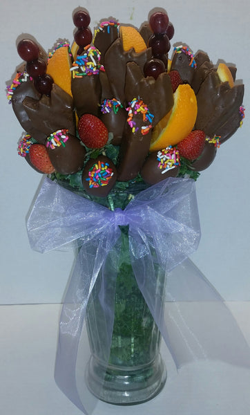 Blooming Chocolate Fruit Flowers