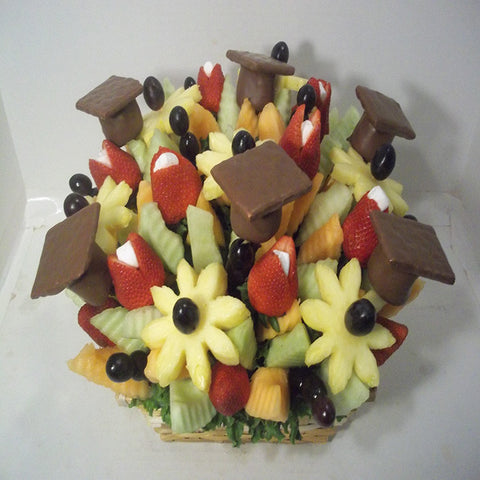 Rad Grad Fruit Centerpiece Arrangemnet